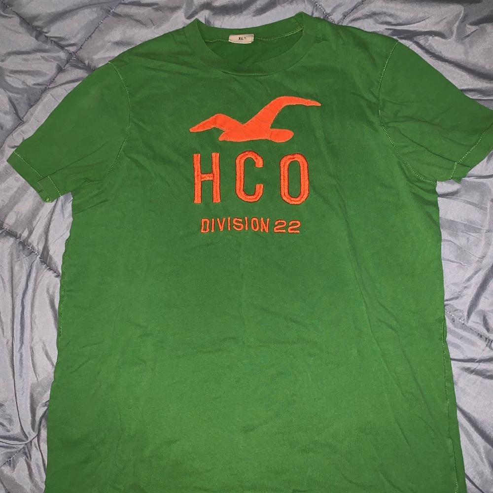 Hollister green shirt